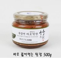 죽장연 프리미엄 바로 끓여 먹는 된장 500g(유리)