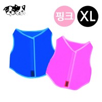 토리 강아지 쿨자켓 (핑크) (XL)