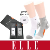 [남성구성]엘르 옴므 남성 스포츠 양말 2족세트