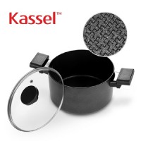 [Kassel] 카셀 블랙 엠보 IH 인덕션 양수냄비 20cm