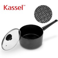 [Kassel] 카셀 블랙 엠보 IH 인덕션 편수냄비 18cm